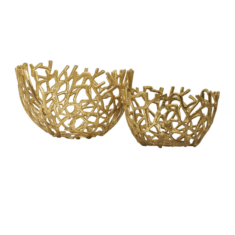 Beachcrest Home Torres 2 Piece Decorative Bowl Set & Reviews Wayfair